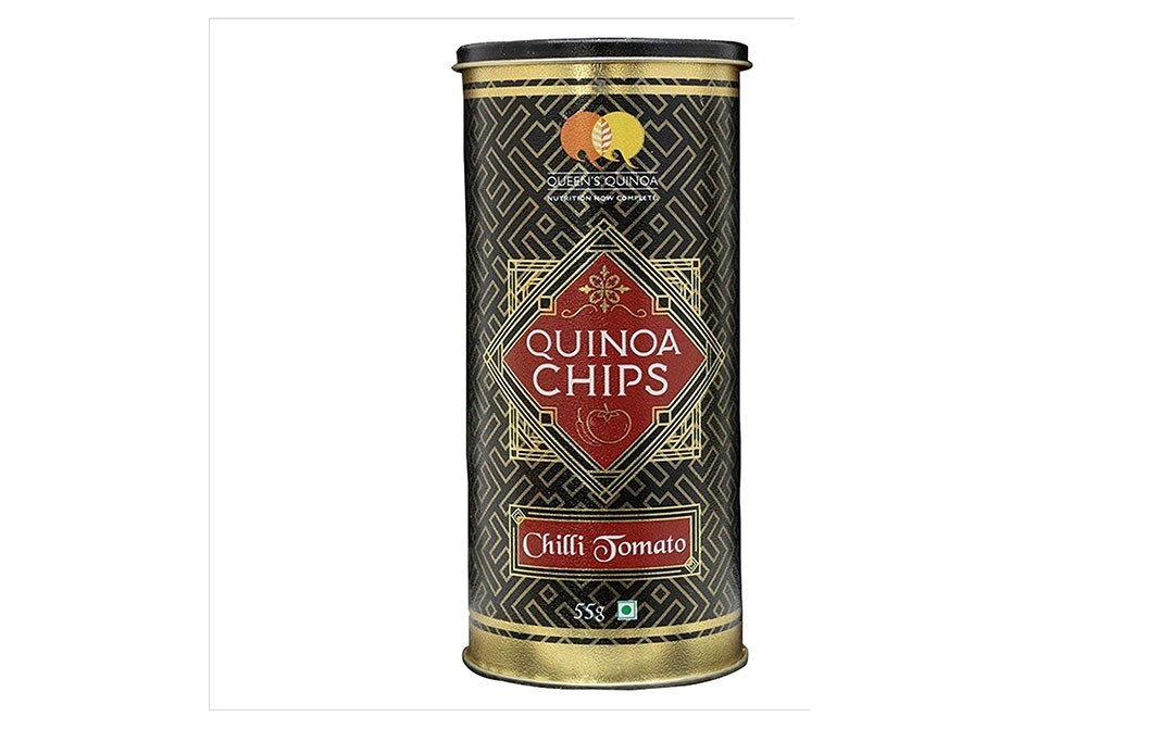 Queen's Quinoa Chips Chilli Tomato    Jar  55 grams
